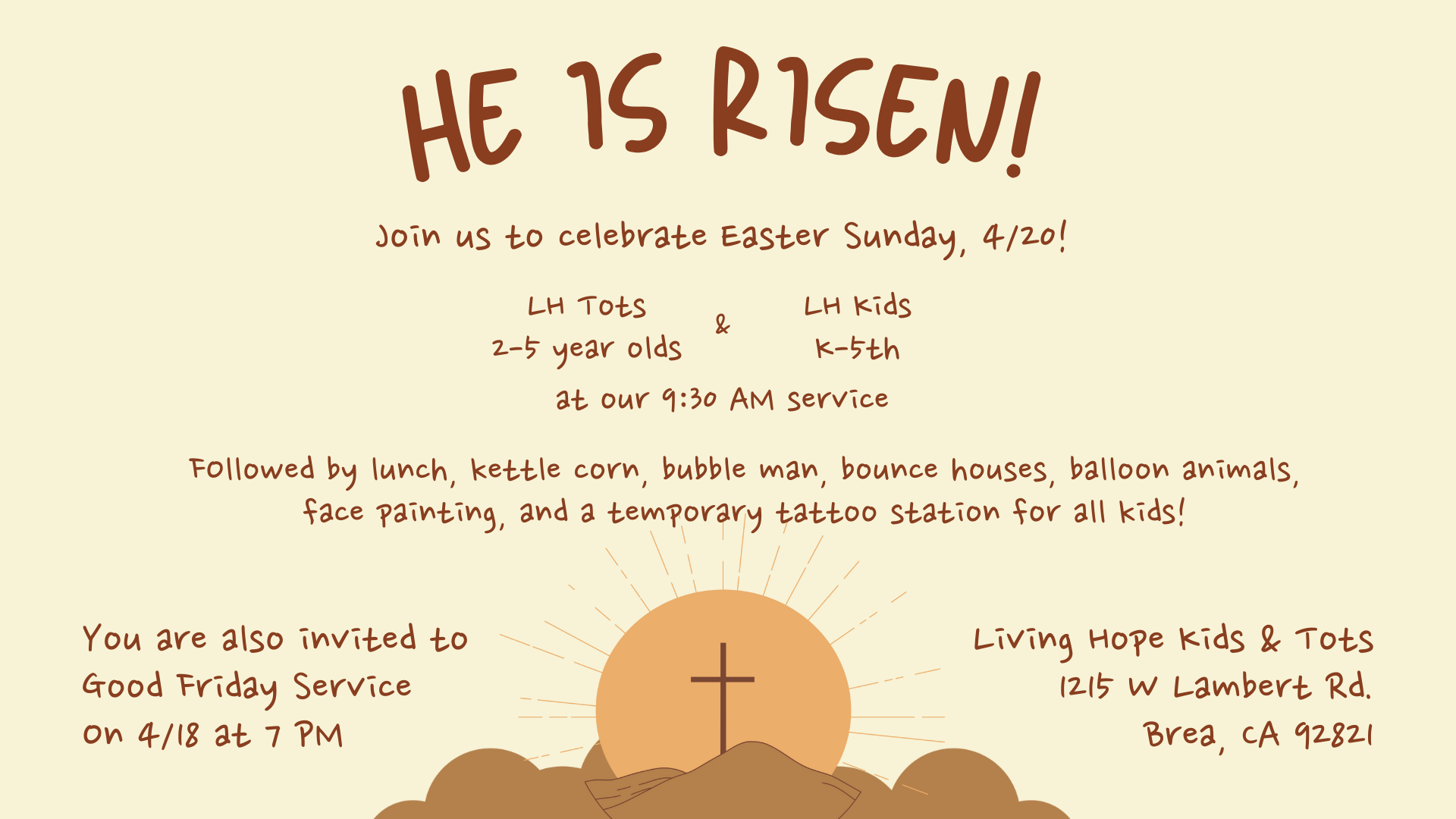 CE - Easter Program
