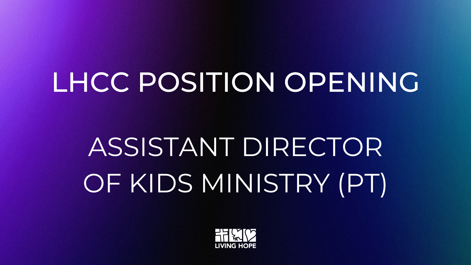 LHCC Open Position Assistant Kids