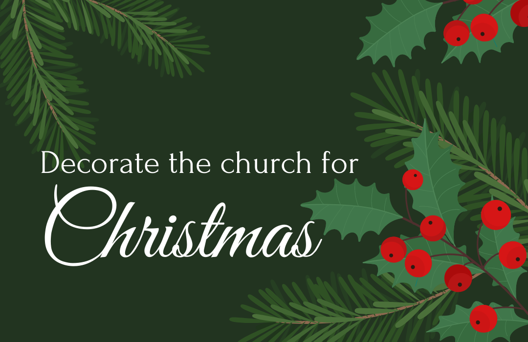decorate the church for christmas