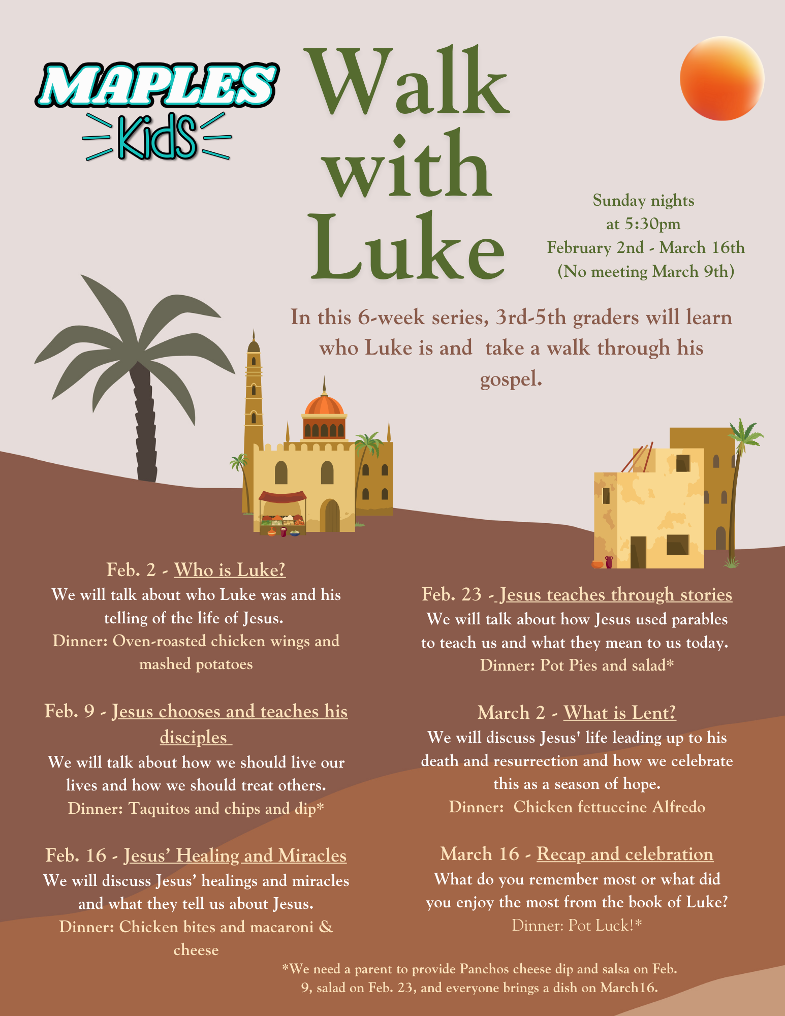 Parent Flyer - Walk with Luke
