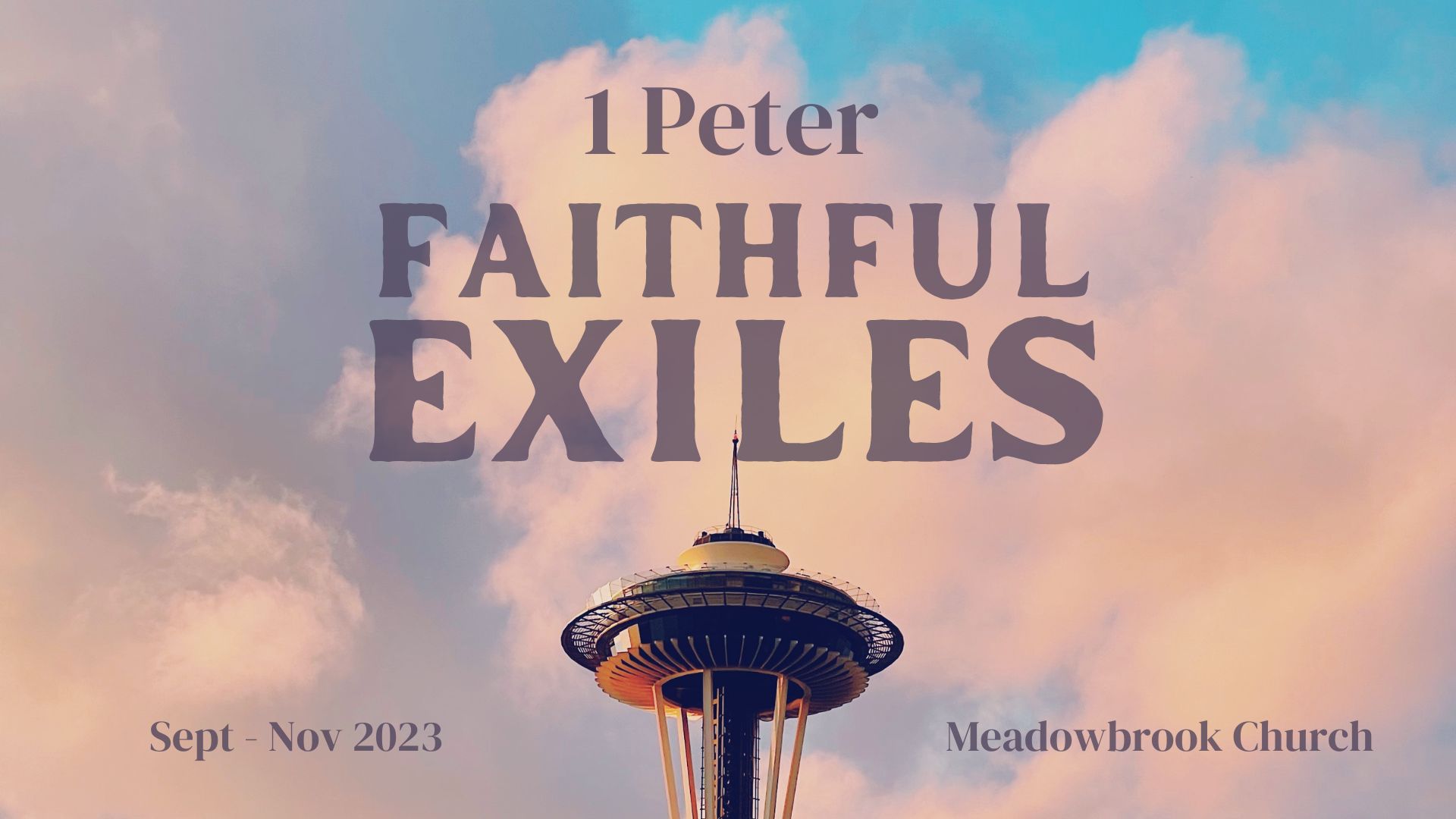 1 Peter / Faithful Exiles banner