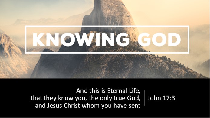 Knowing God banner