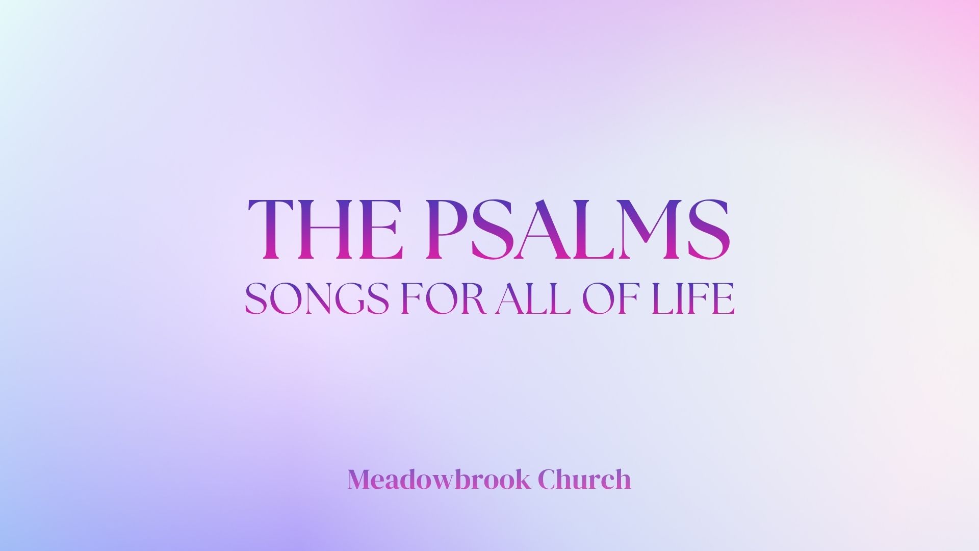 The Psalms / Songs for All of Life (2026) image