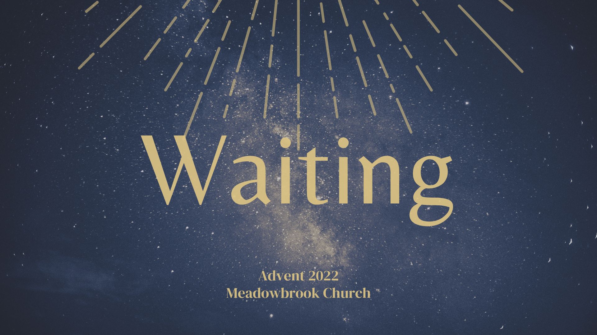 Waiting: Advent 2022 banner