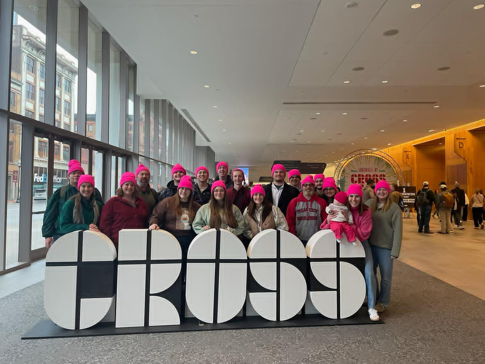 Cross 26 Pink Beanie