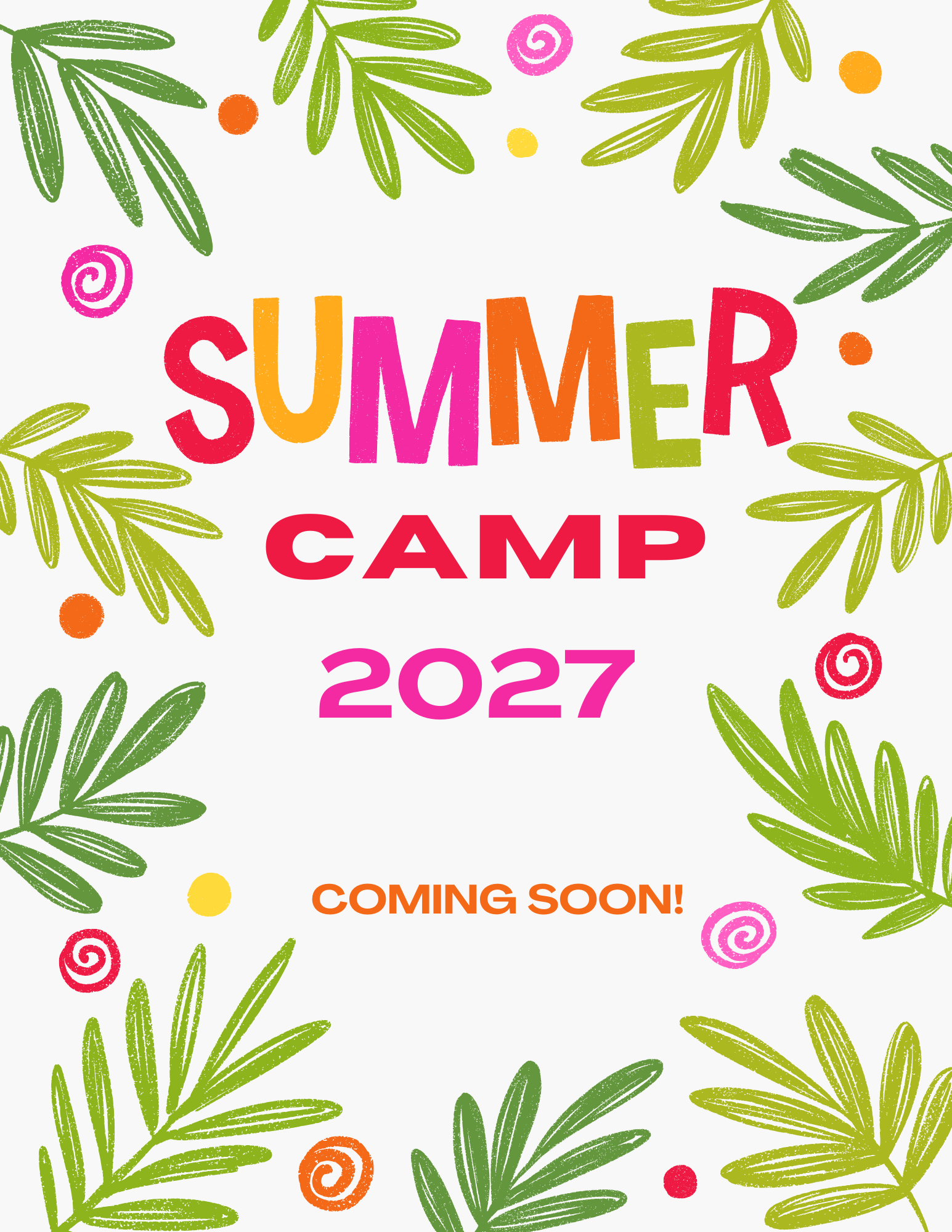 Red Green Bright Bold Summer Picnic Flyer