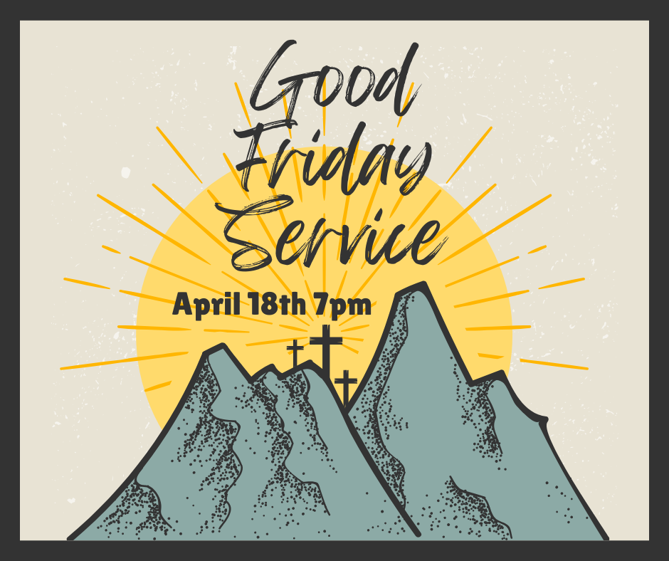 Brown Black Minimalist Good Friday Greetings Facebook Post image