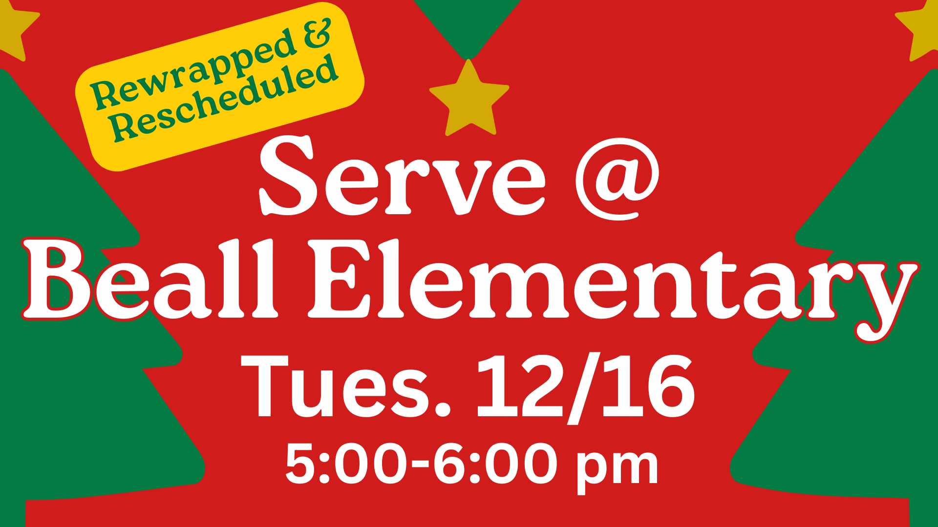 Beall Bingo 2025 reschedule