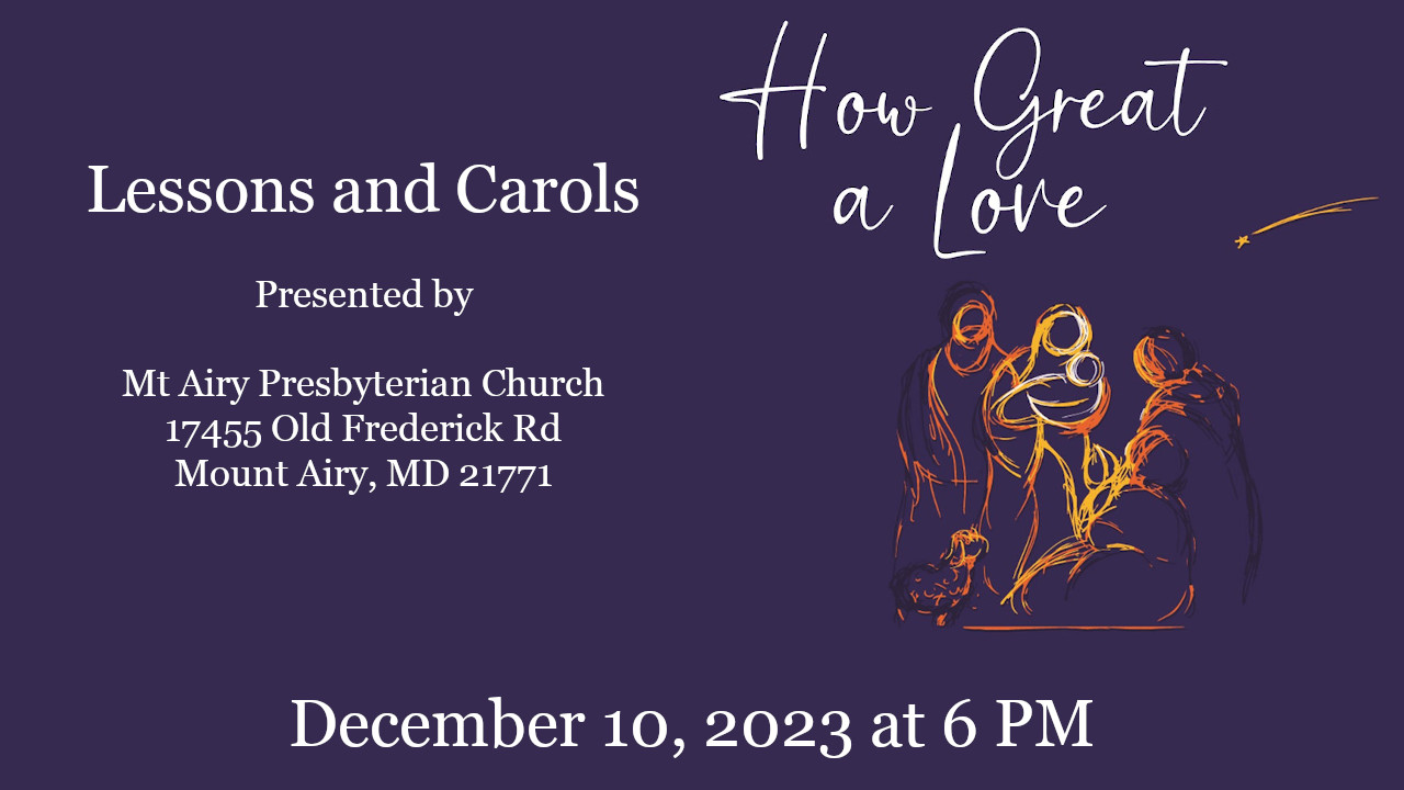 Lessons and Carols banner