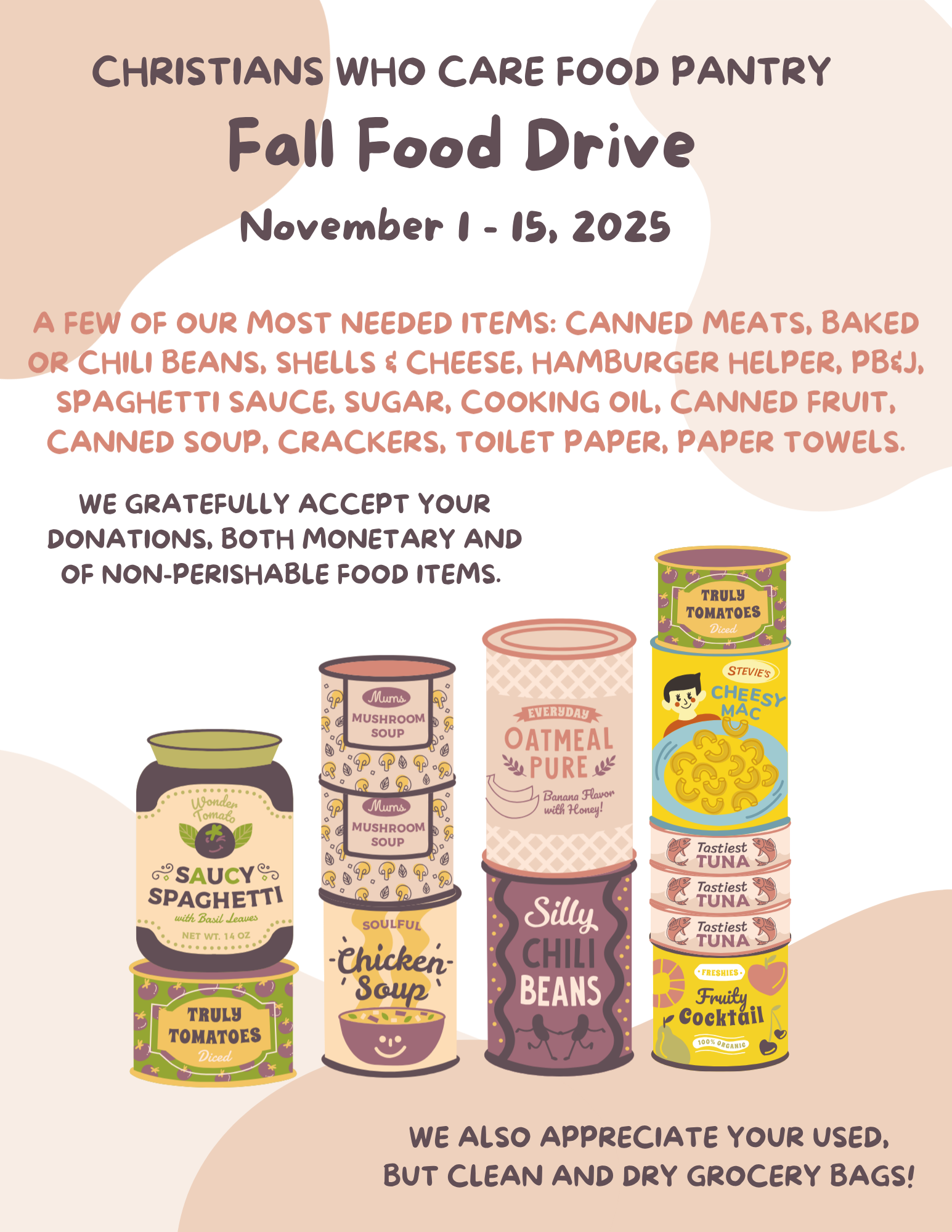 food drive flyer