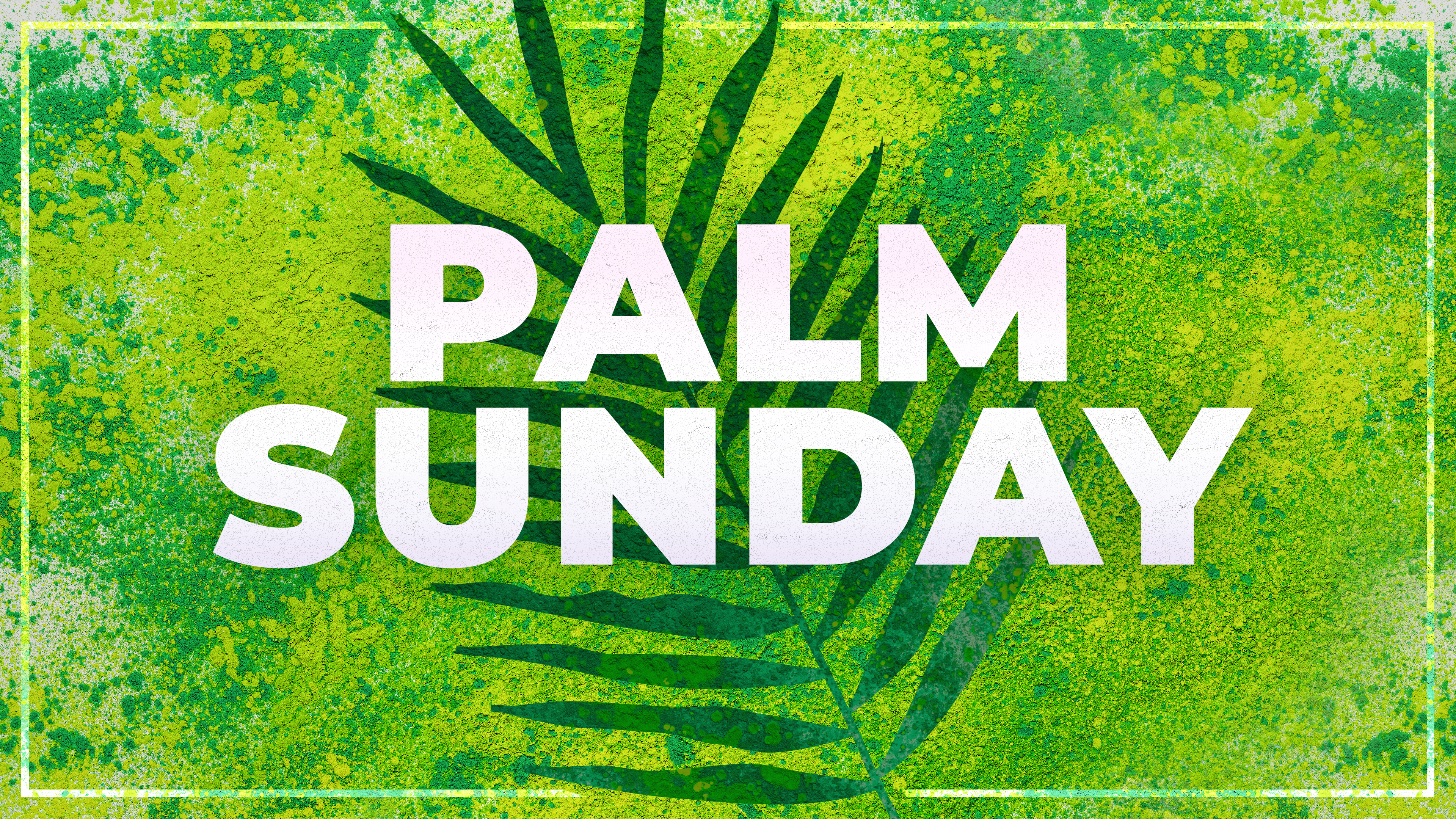 Palm Sunday 2024 banner