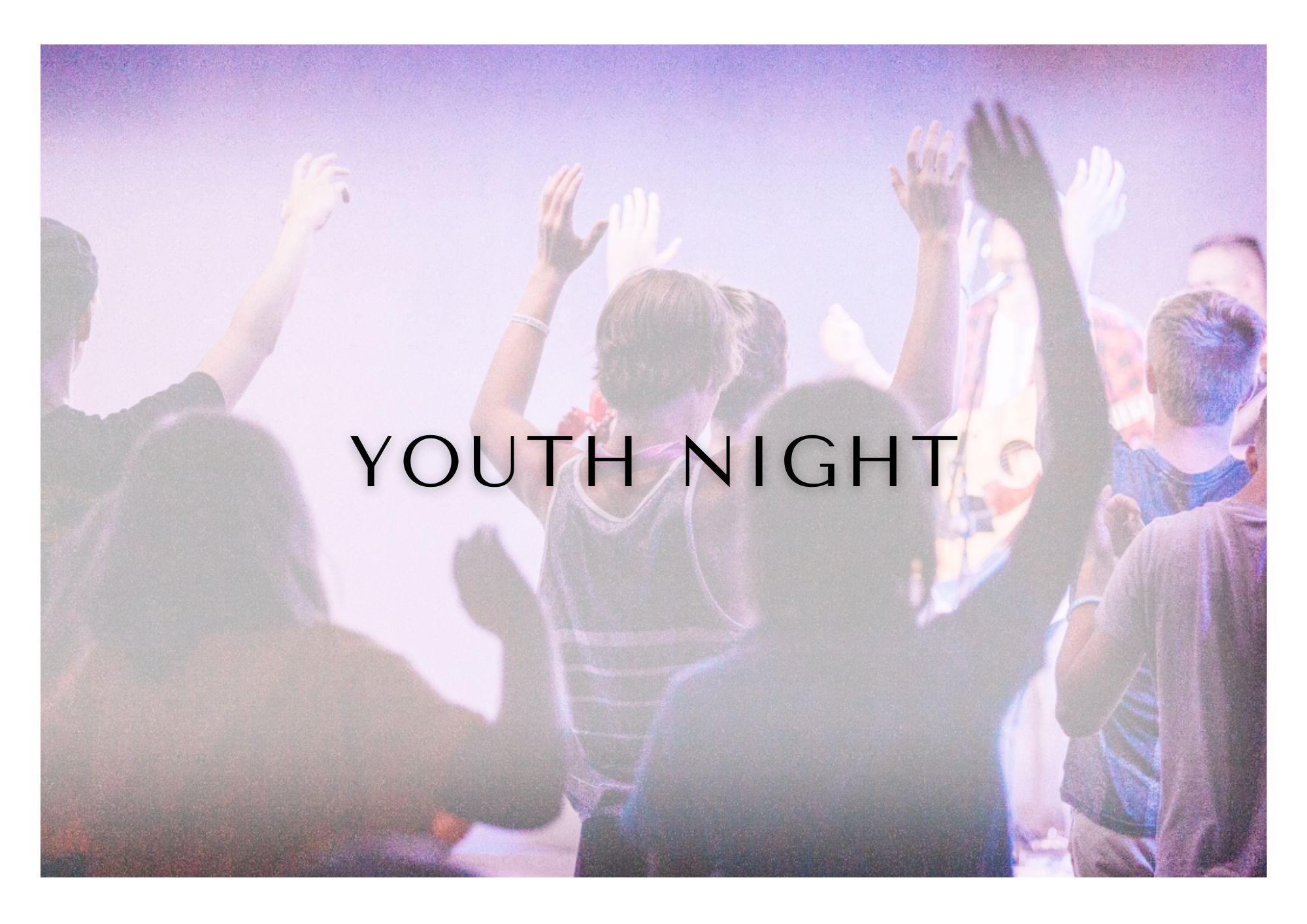 Youth Night banner