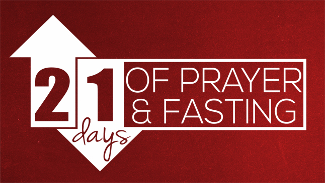 21 Days of Prayer and Fasting banner