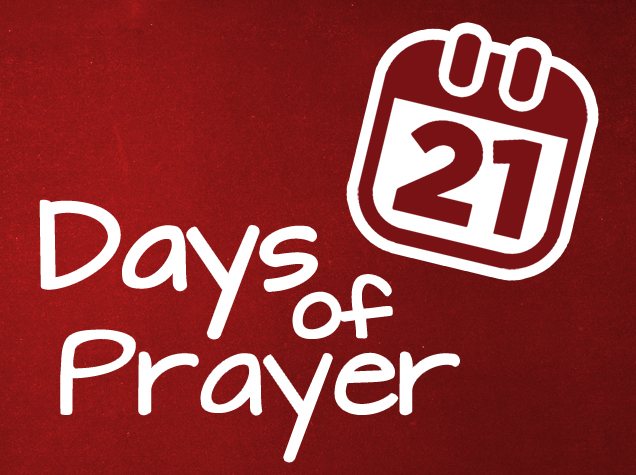 21 Days of Prayer and Fasting banner