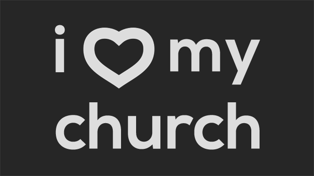 I Love My Church banner