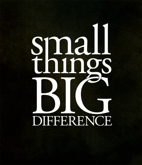 Small Thing, Big Difference banner