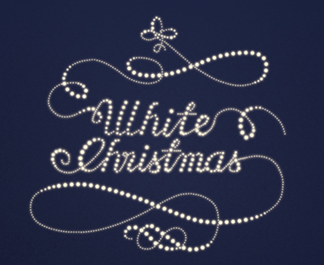White Christmas banner