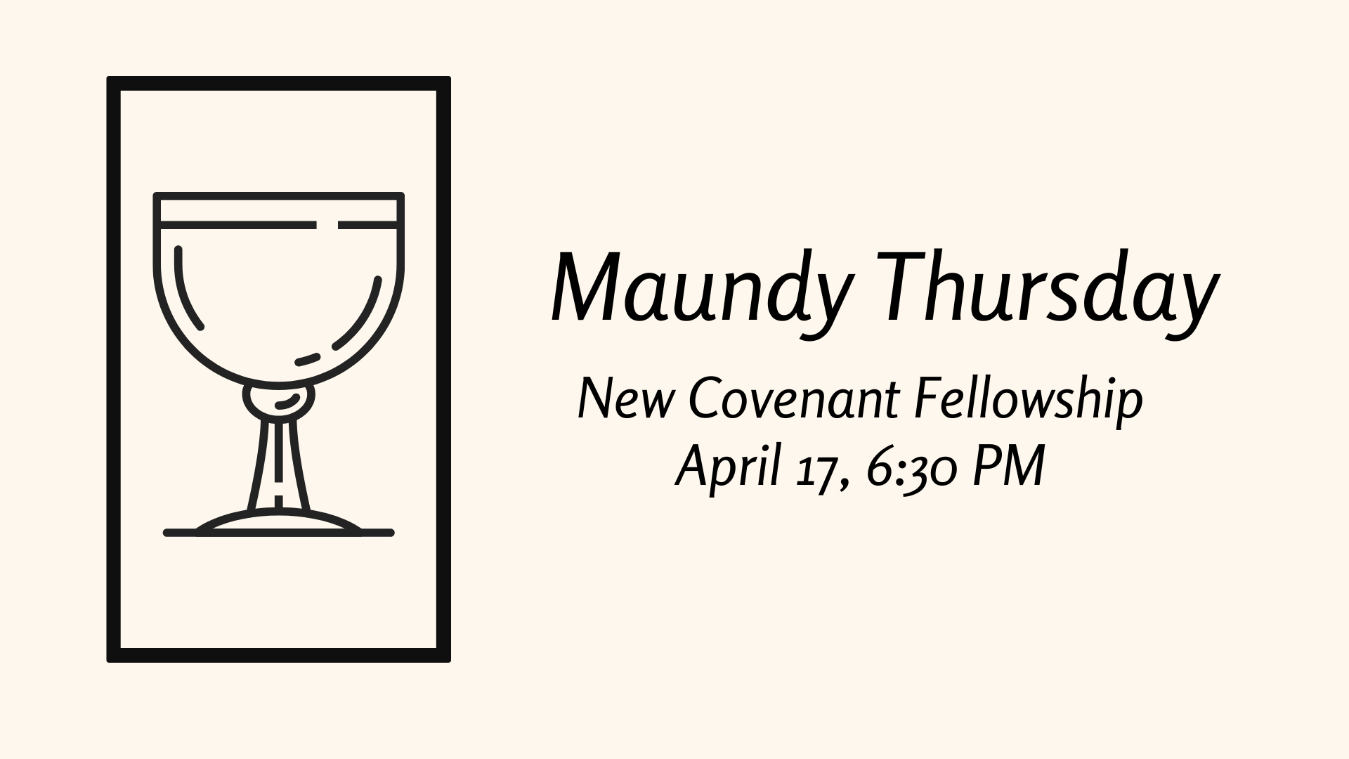 Maundy Thursday Slide2 image