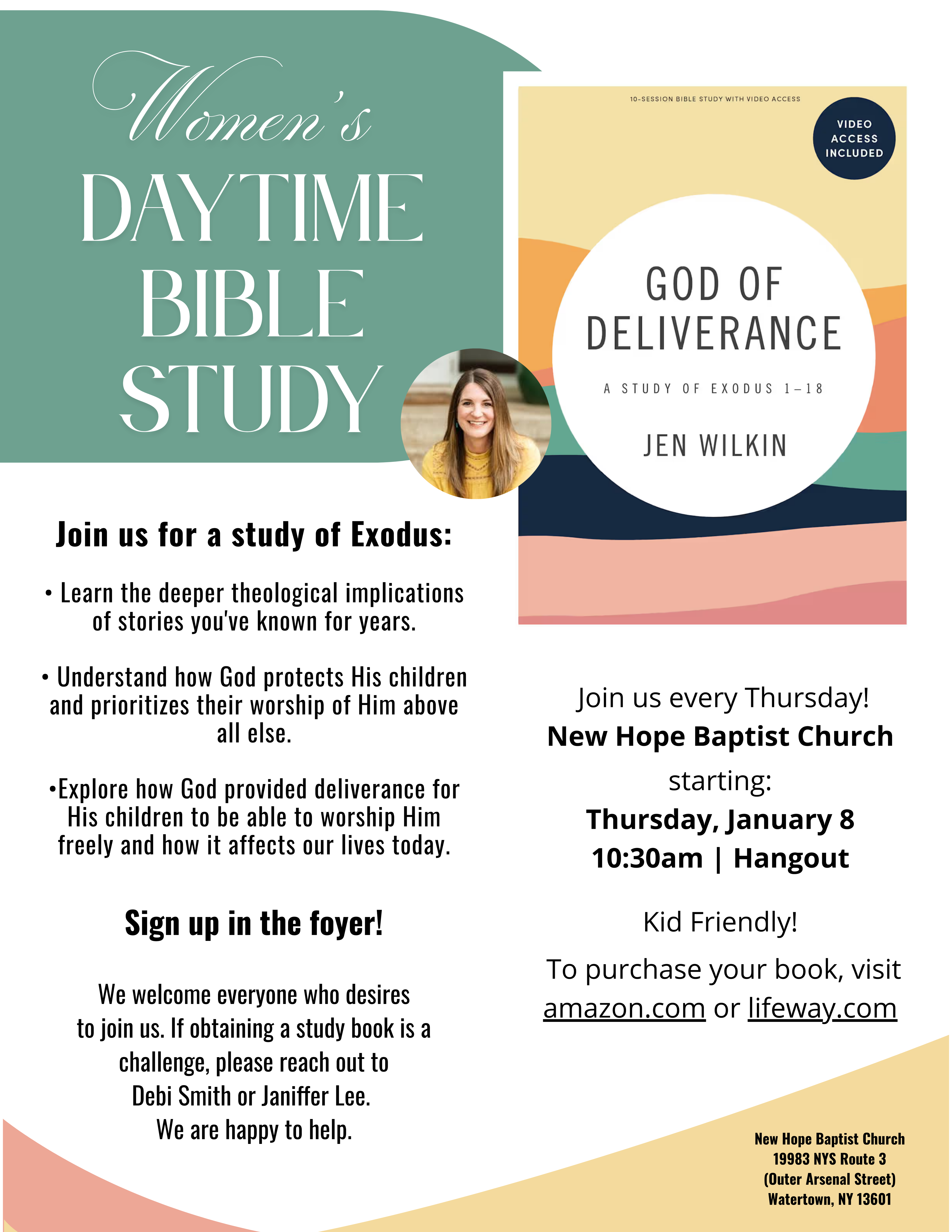 Exodus Study (Women's Daytime Bible Study Group)