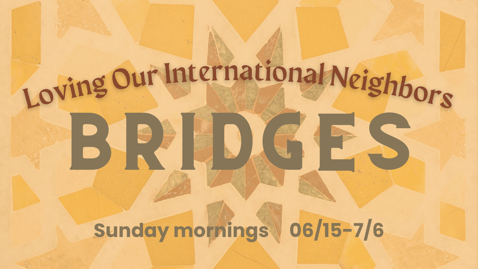 bridges summer sunday school class image