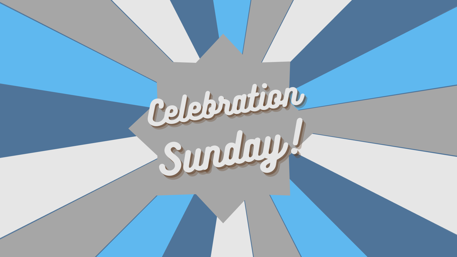 Celebration Sunday (1600 × 900 px) image