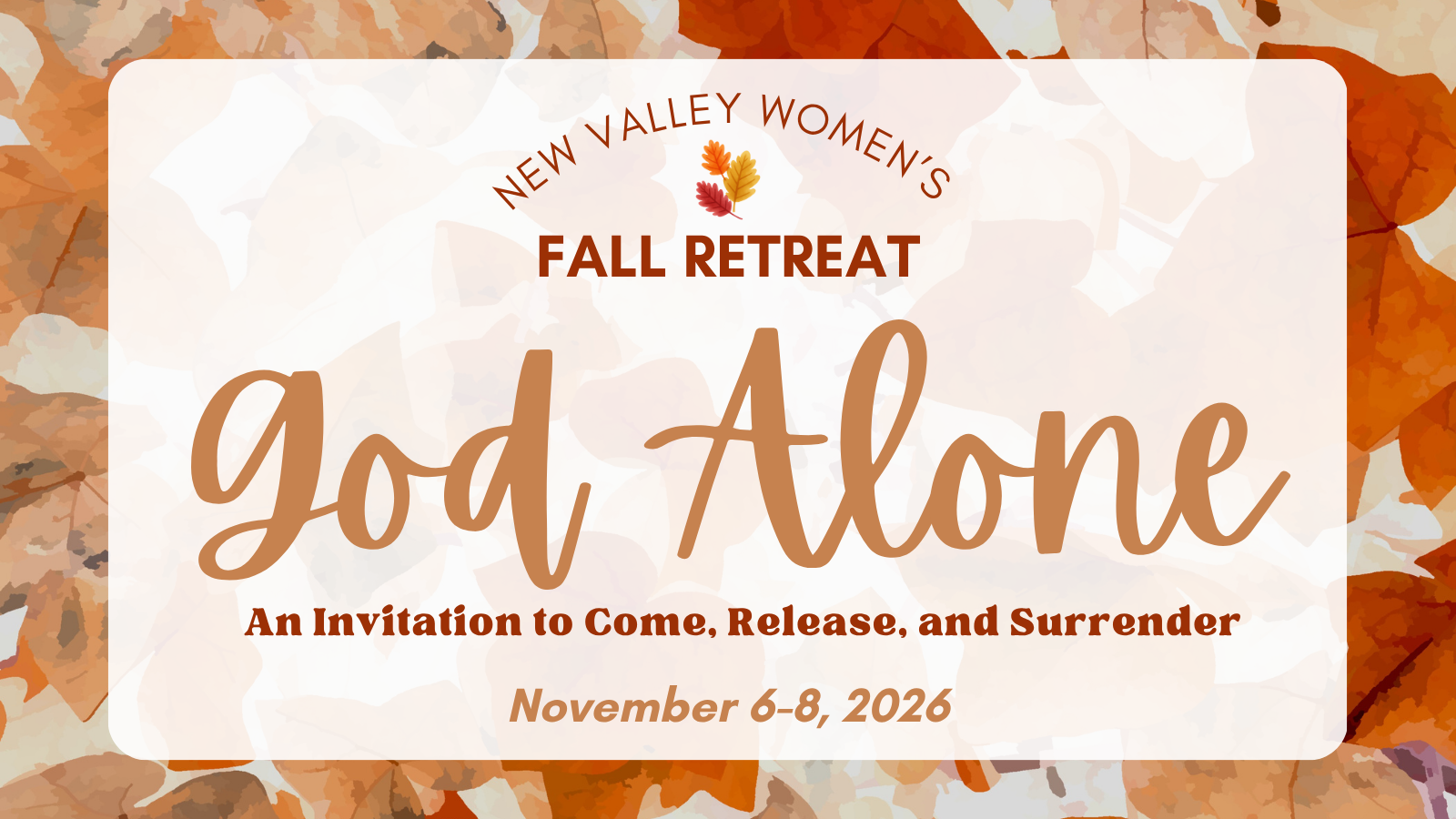 women's fall retreat 2026