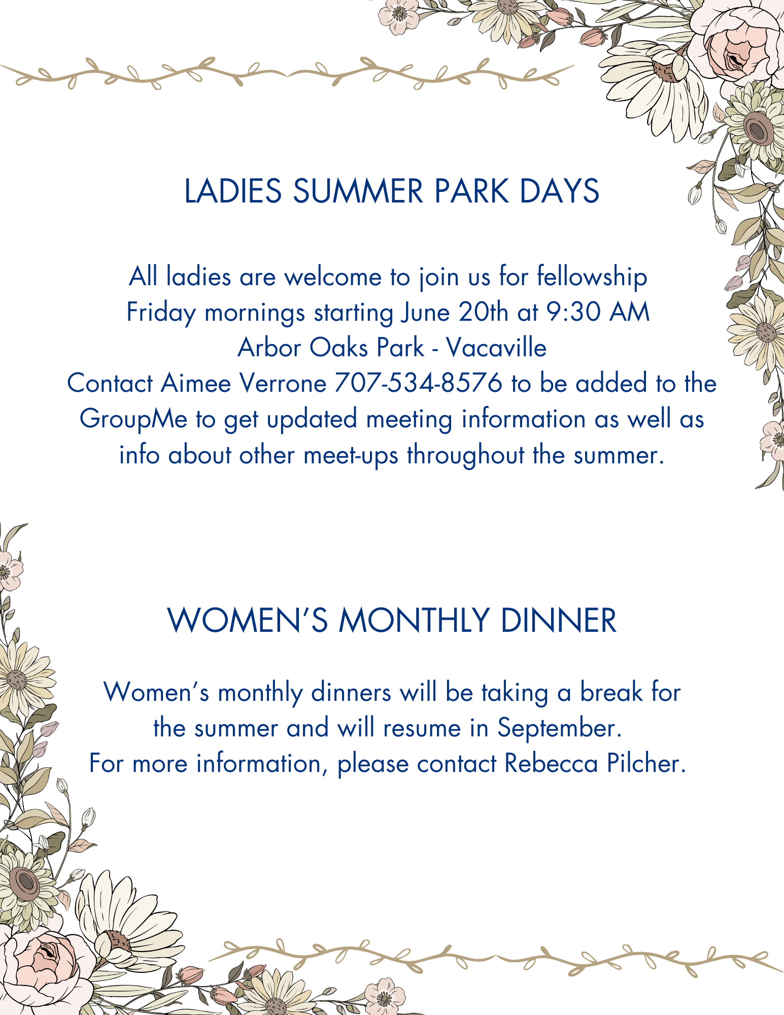 WOMEN’S MINISTRY