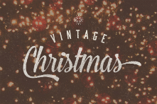 Vintage Christmas banner