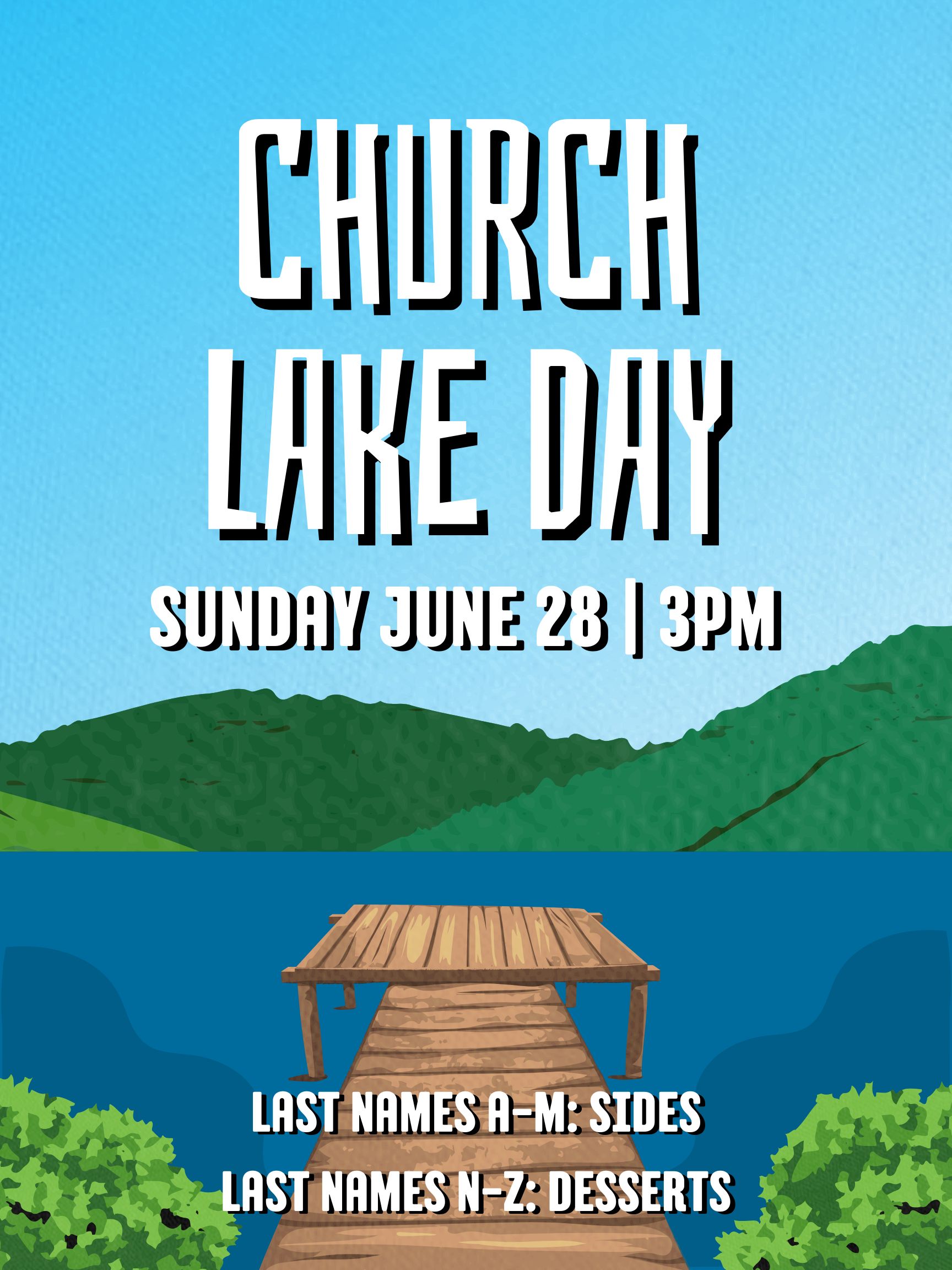 church lake day socials image