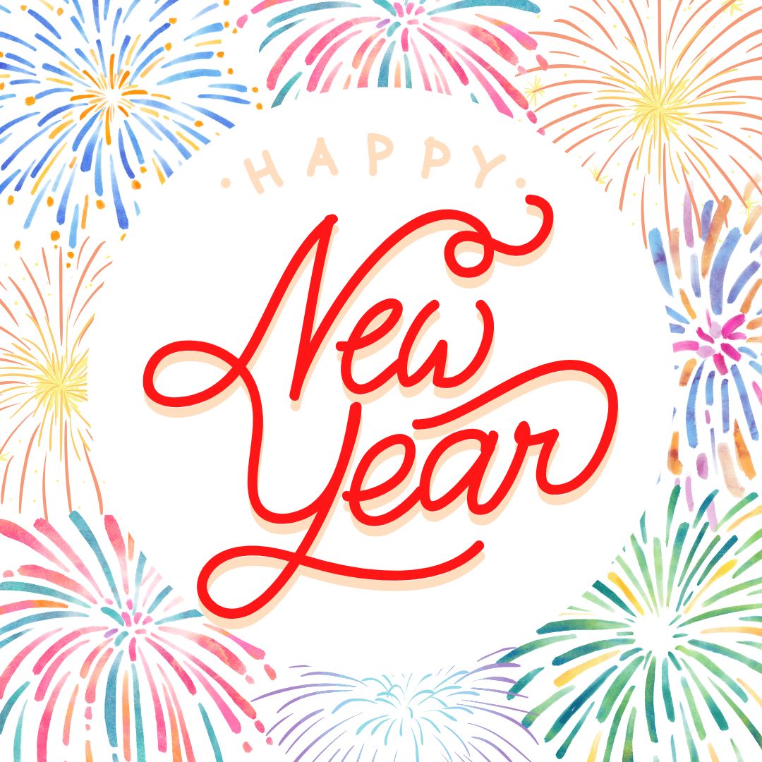 Colorful Fireworks Happy New Year Instagram Post (2)