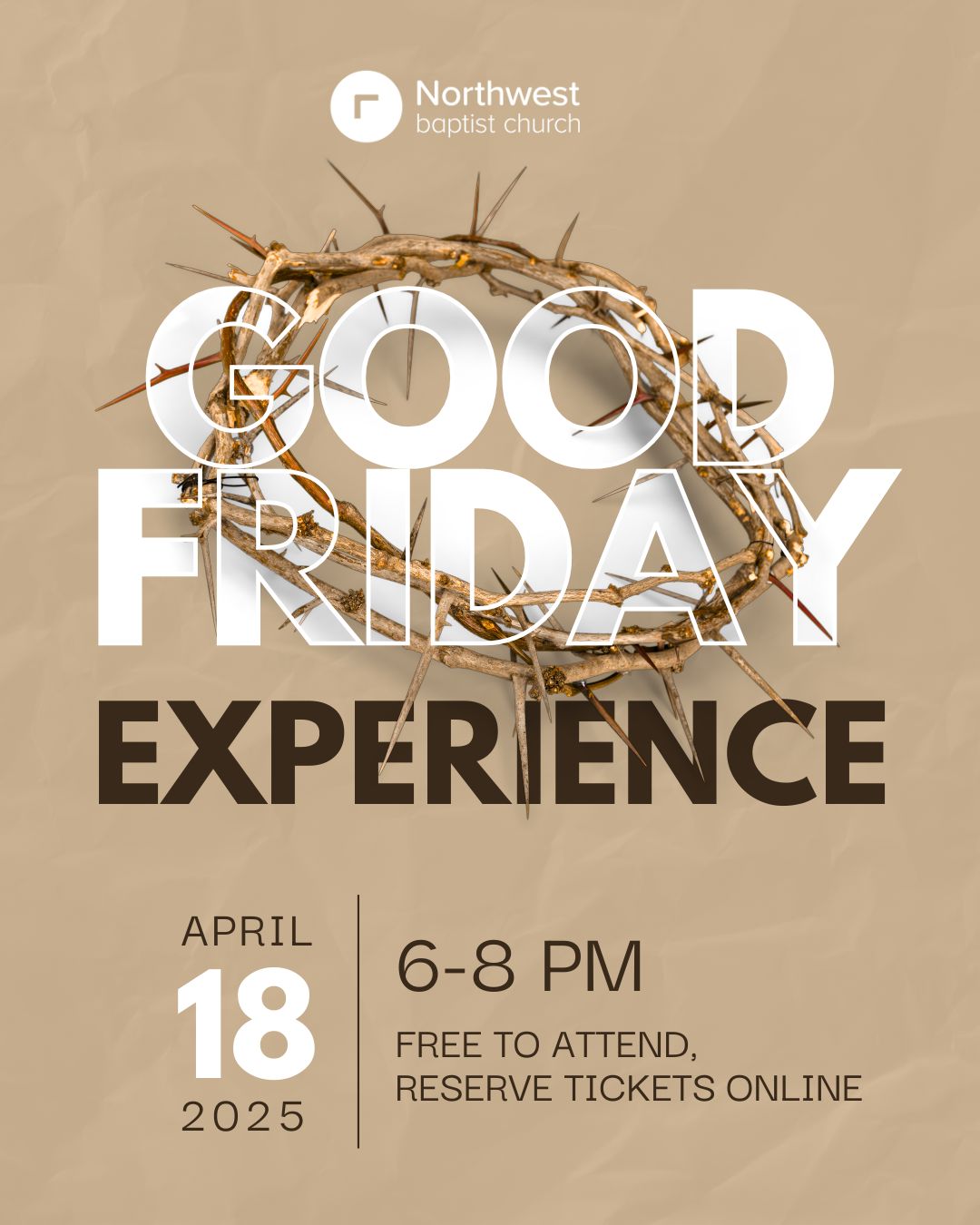 Good Friday Experience 2025 socials image