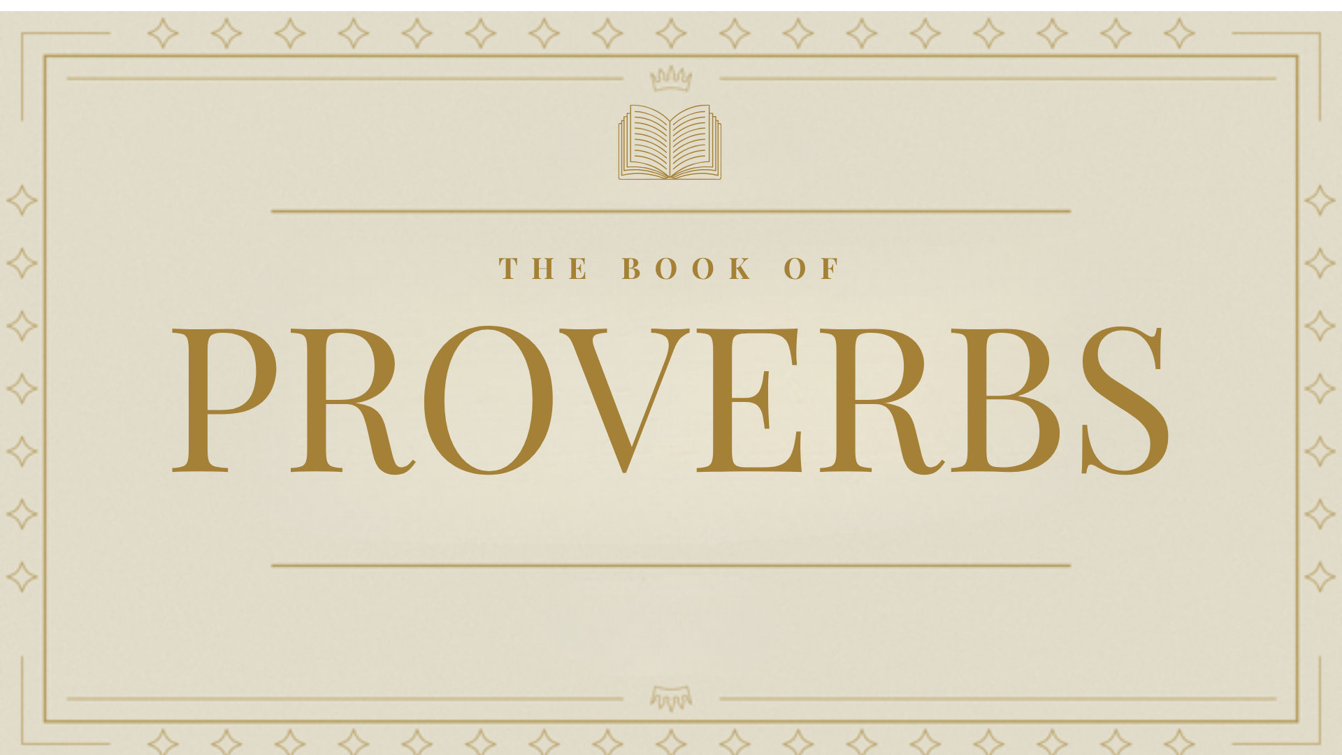 PROVERBS Summer 2026 banner