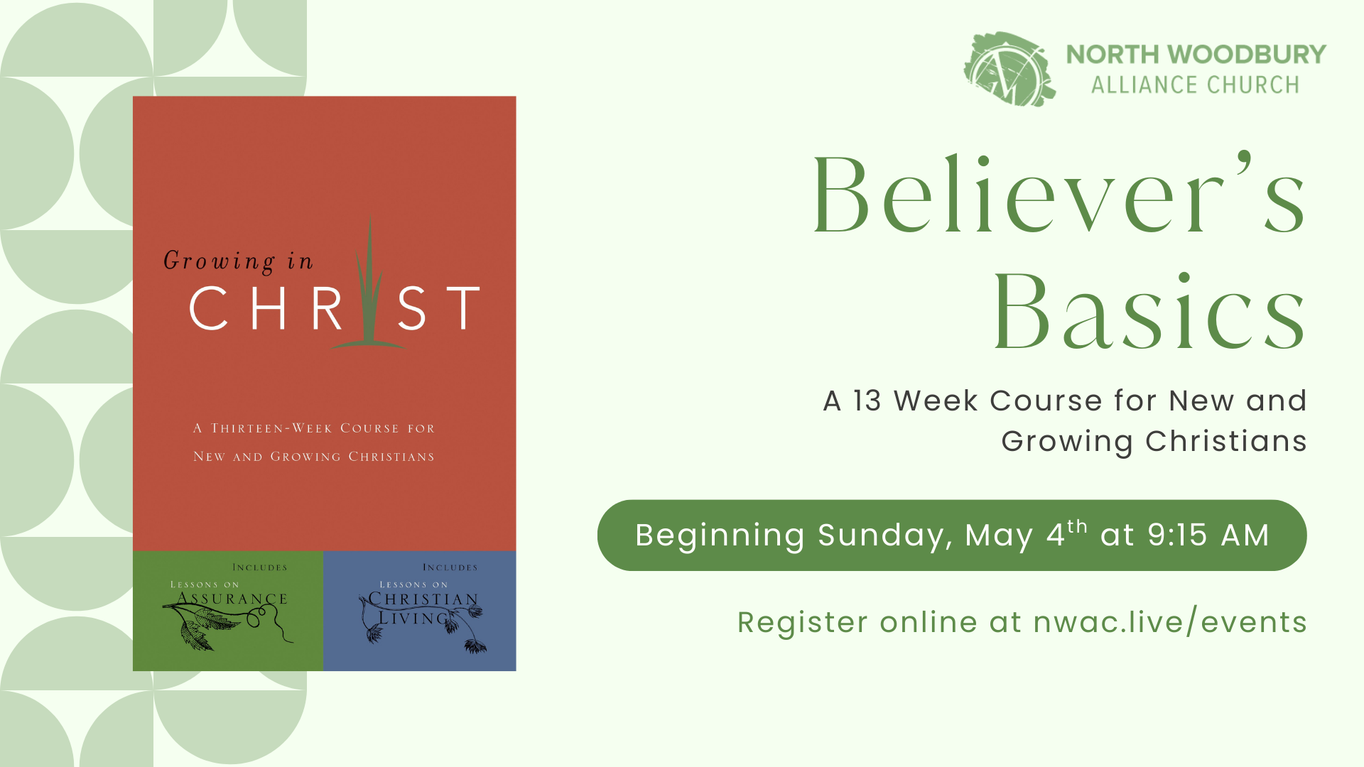 Believer's Basics Class image
