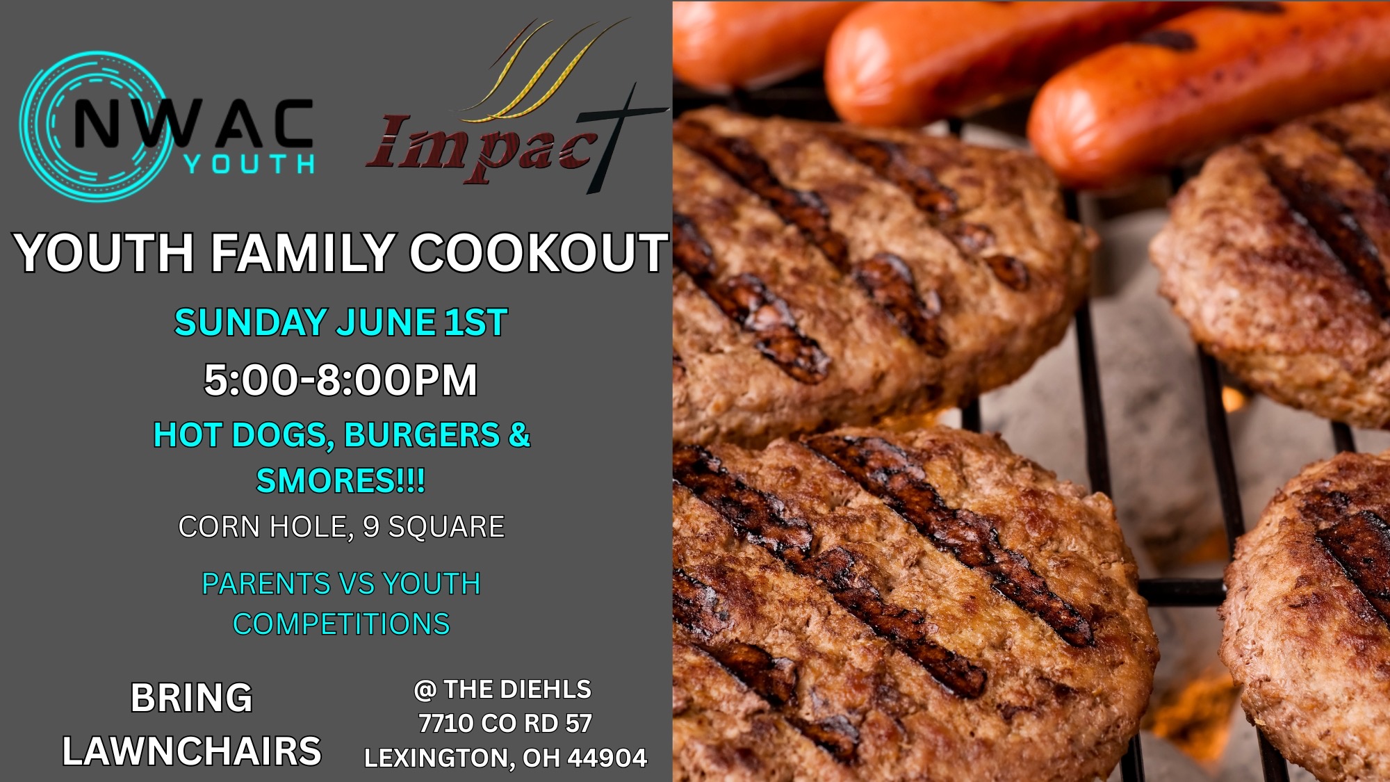 North Woodbury Alliance Church: Mount Gilead, OH \u003e NWAC Youth Family Cookout, image size:2000x1125