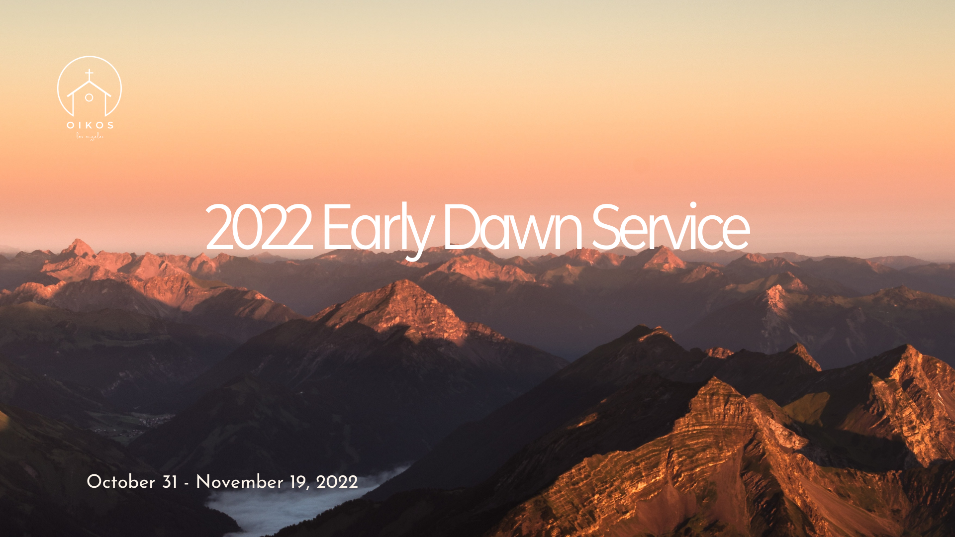 2022 Early Dawn Service image