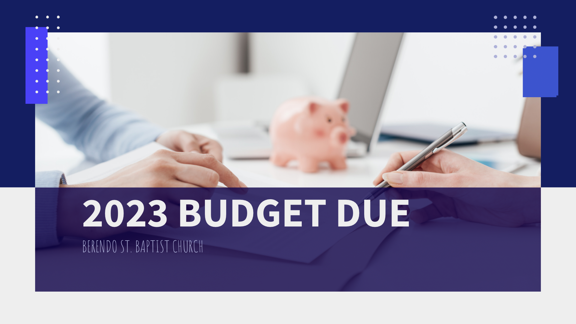 2023 Budget Due image