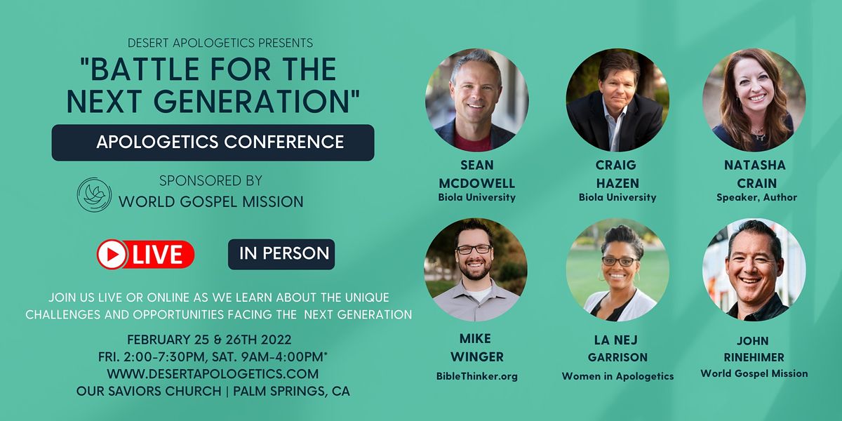 “Battle for the Next Generation” Apologetics Conference image