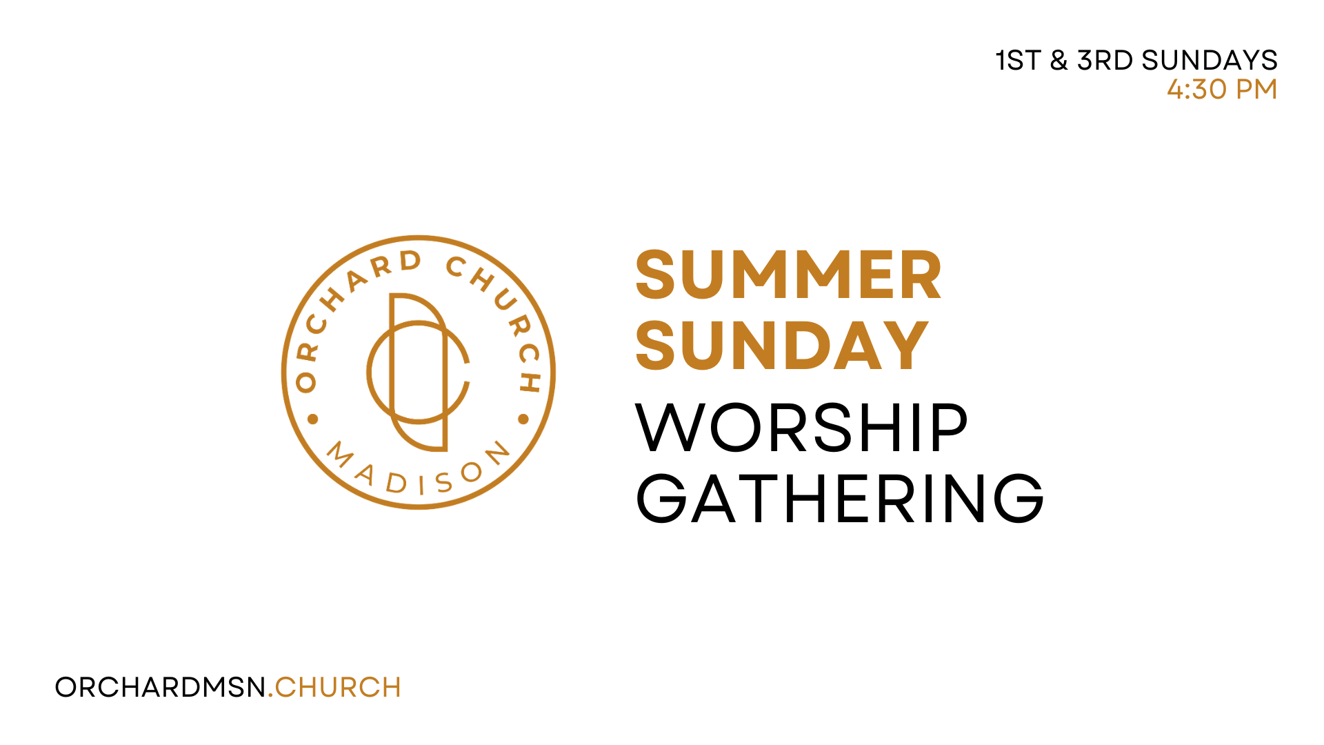 169_Sunday Worship Gathering SUMMER