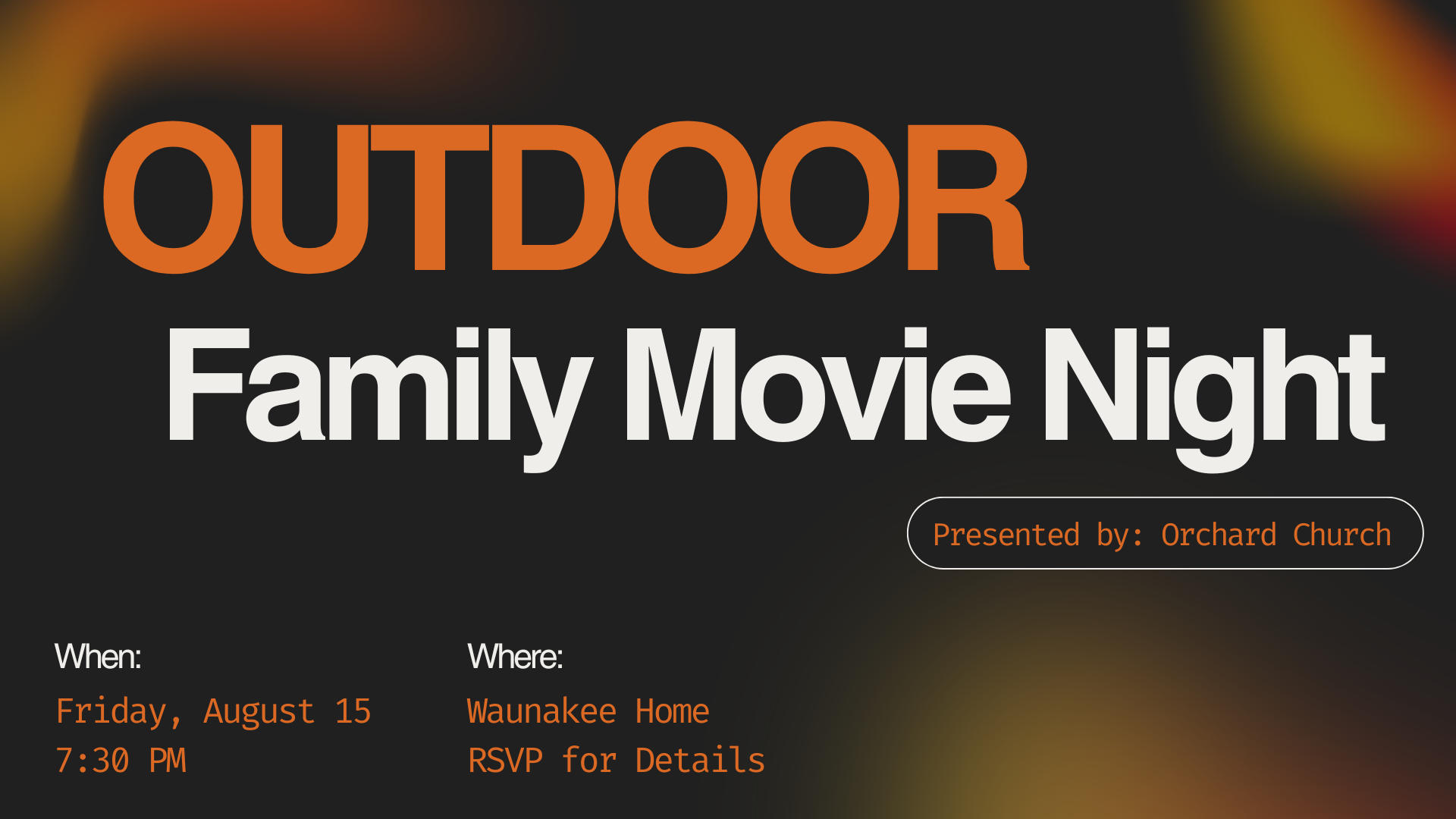 Outdoor Movie Night image