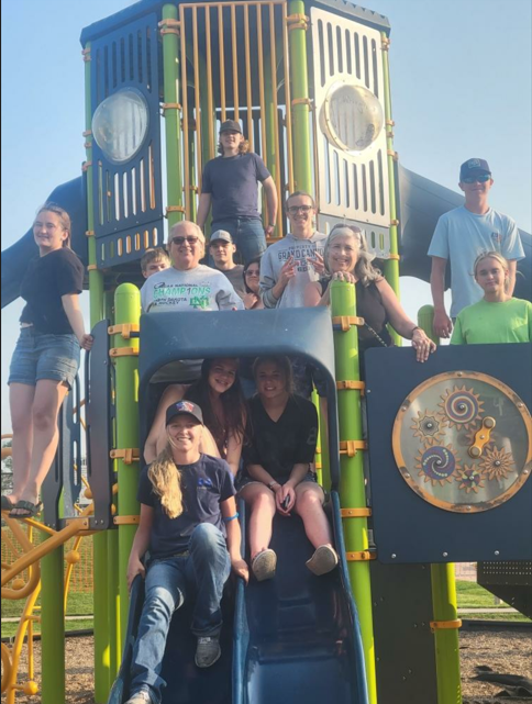 Youth on Slide