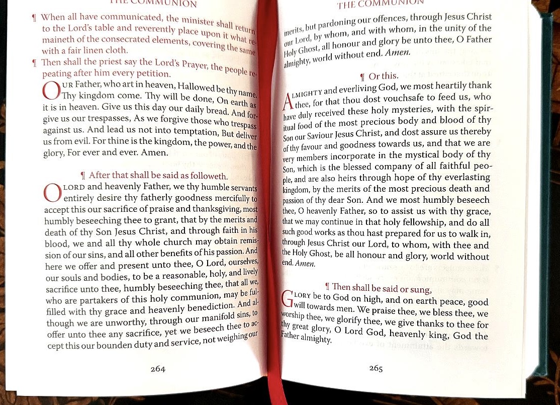 1662 BCP Post Communion Prayer