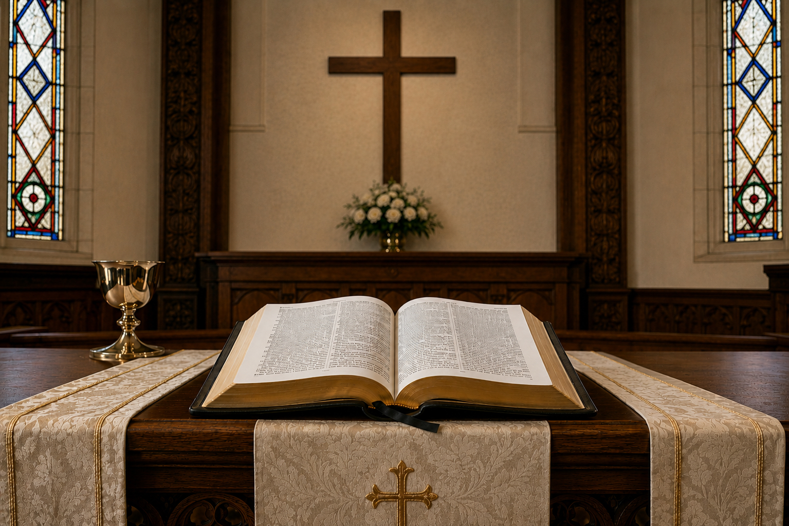 Bible on Lord's Table