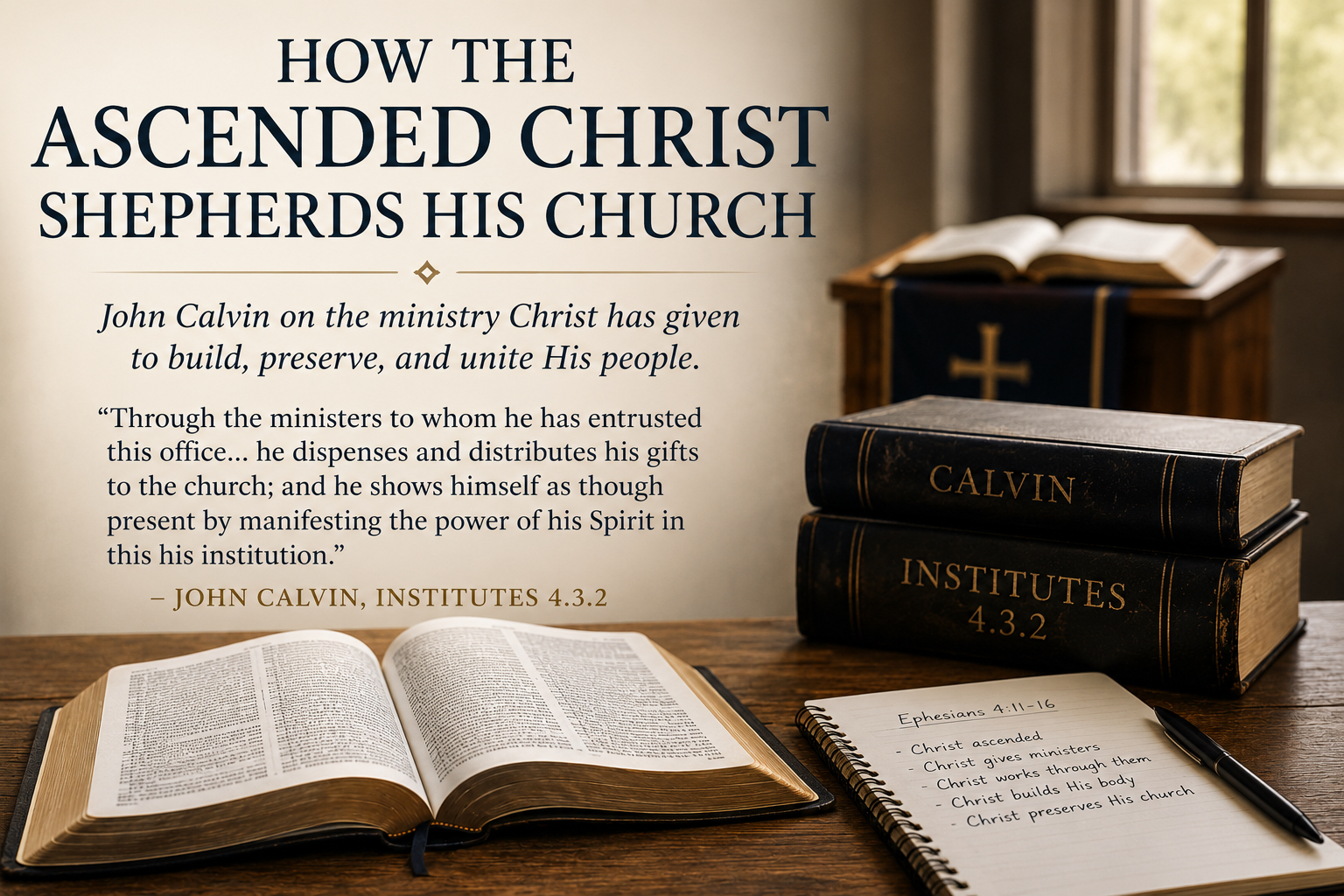 The Ascended Christ Shepherds His Church