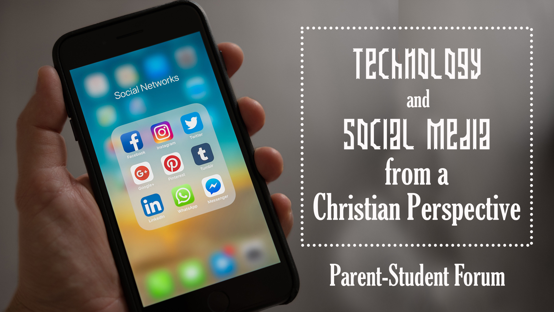 Technology & Social Media from a Christian Perspective banner