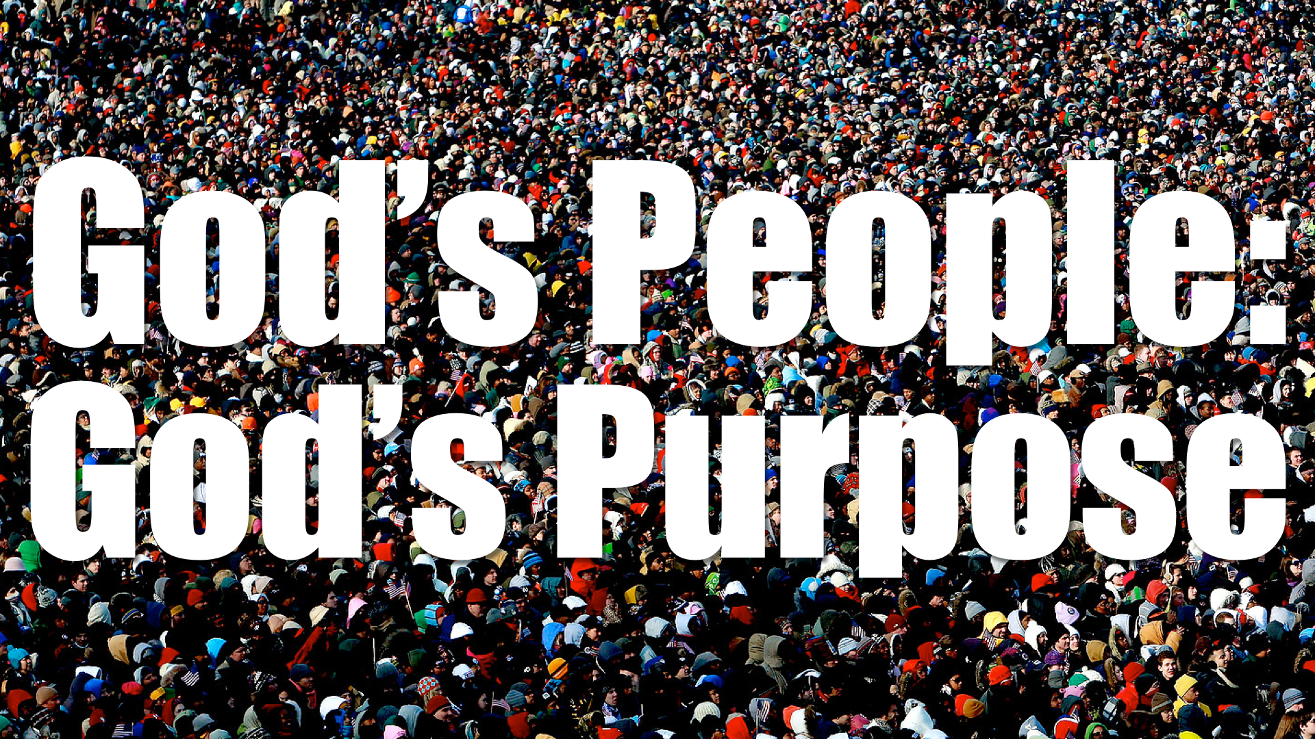 God's Purpose: God's People banner