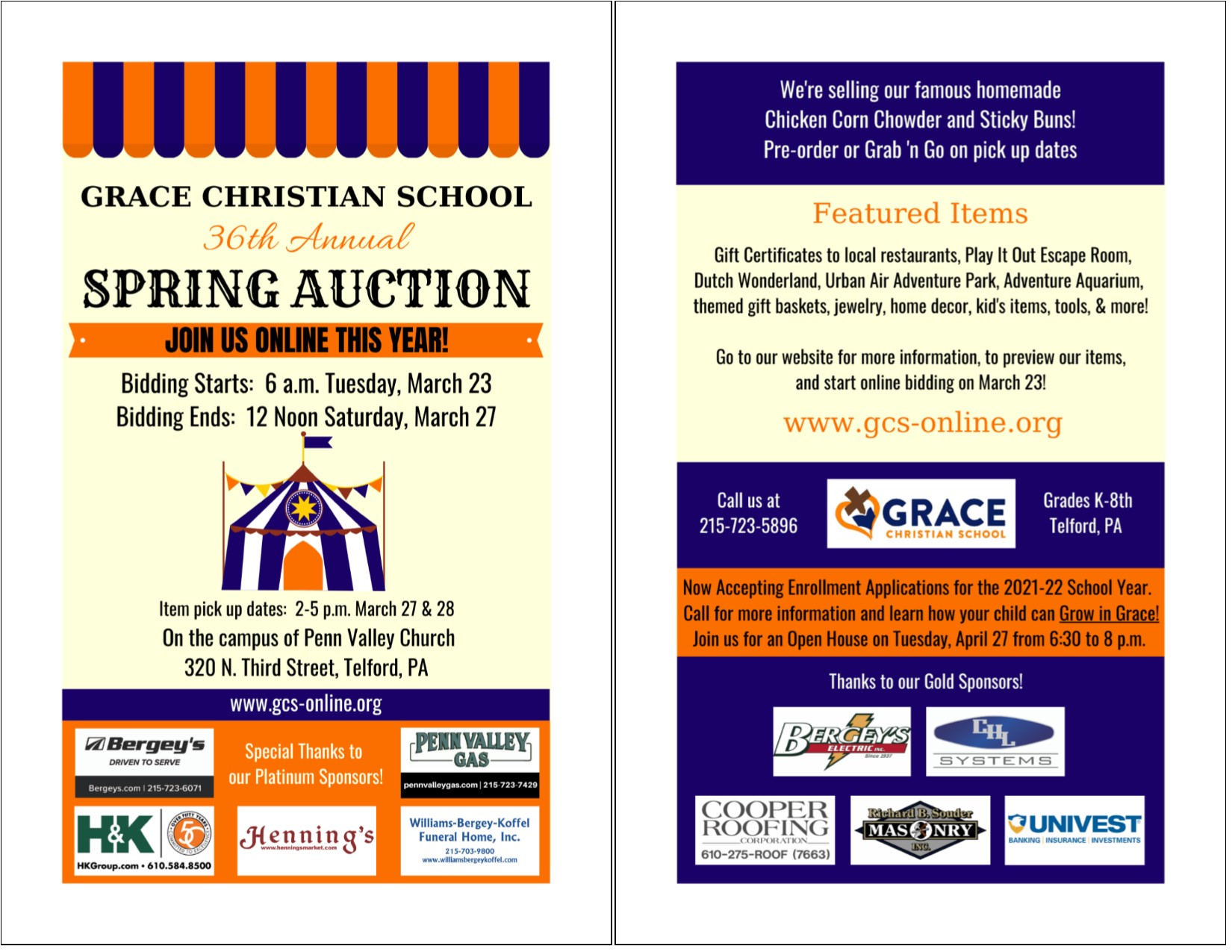GCS Auction Flyer for Church Website (B)