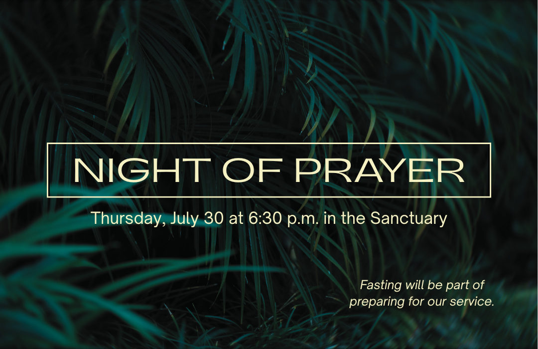 Night of Prayer July 2026 for New Website