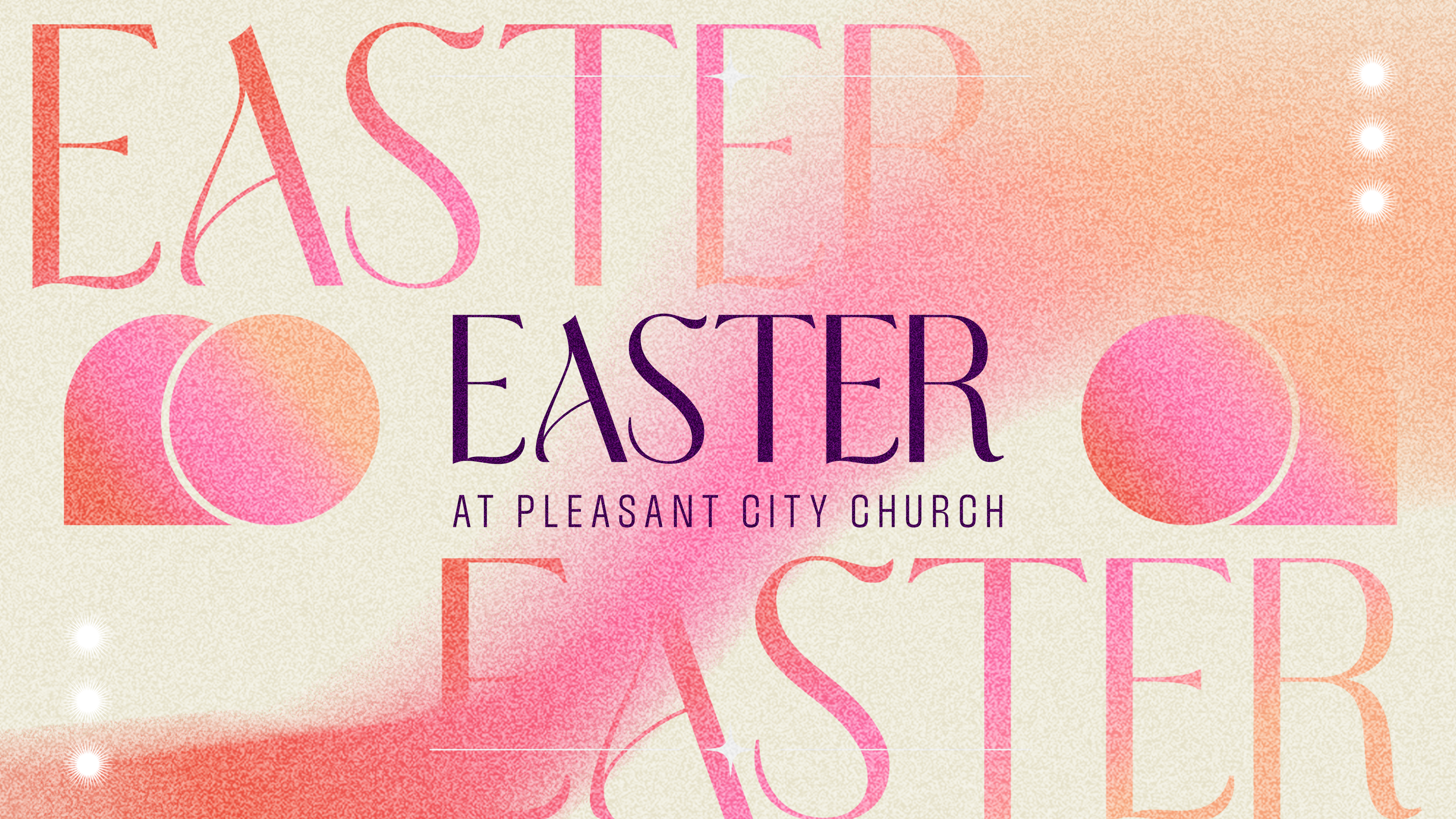 Easter At Pleasant City Church banner