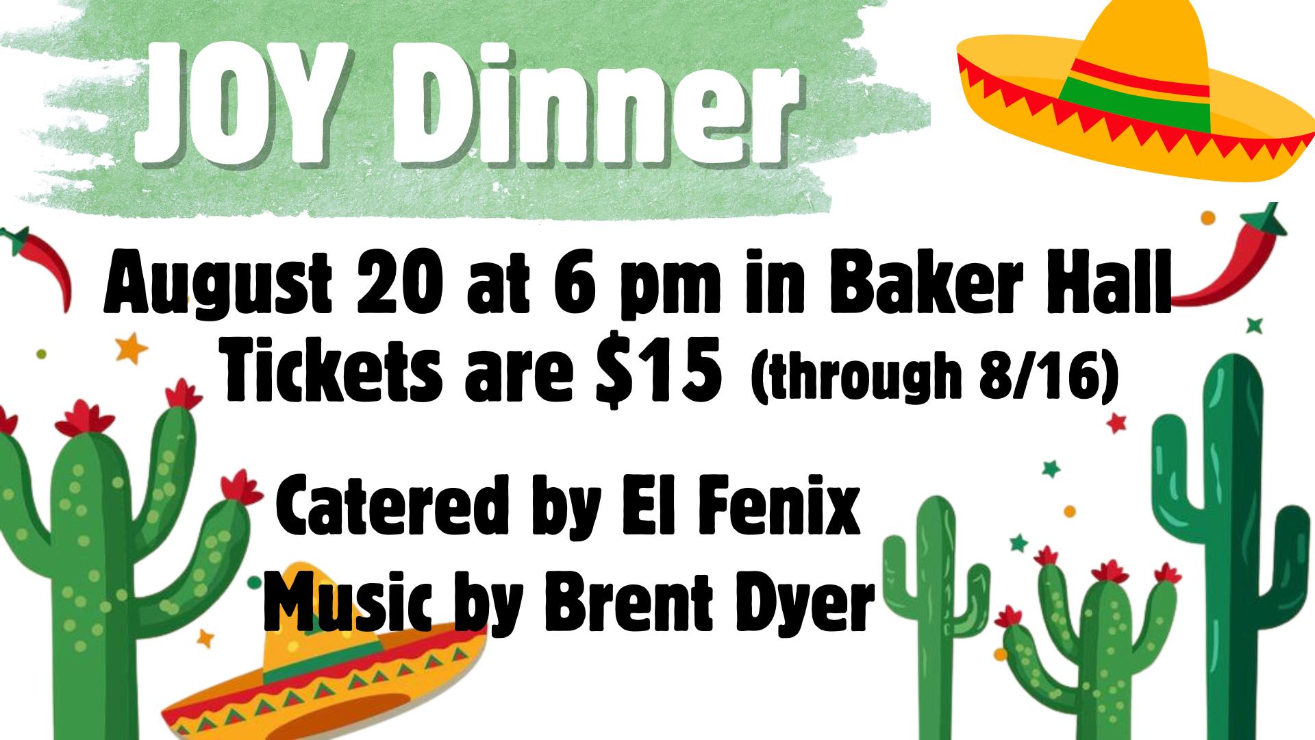 August Dinner Ad