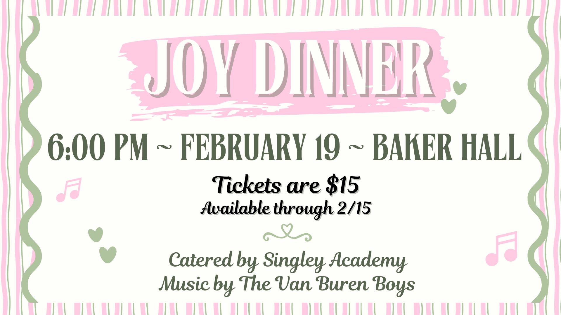 JOY Dinner Feb